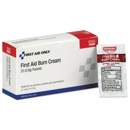 First Aid Only 24 Unit ANSI Class A+ Refill, Burn Cream, PK25 G343